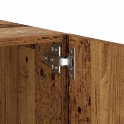 Berkfield Home TV Cabinet Old Wood 100x35x40 cm Engineered Wood in Brown - Size: 100 x 35 x 40 cm - thumbnail 9