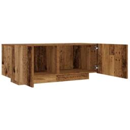 Berkfield Home TV Cabinet Old Wood 100x35x40 cm Engineered Wood in Brown - Size: 100 x 35 x 40 cm - thumbnail 7