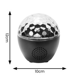 ValueLights Skylar RGB Colour Changing LED USB Music Speaker Light Projector in Silver - thumbnail 5