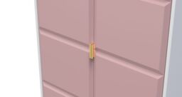 Ready Assembled 2 U Metro 2 Door Wardrobe (Ready Assembled) in Dusty Pink - thumbnail 4