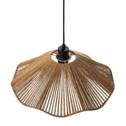 Wyld and Coco Pendant Lamp - Natural Handmade Paper Shade Rustic Boho - thumbnail 4