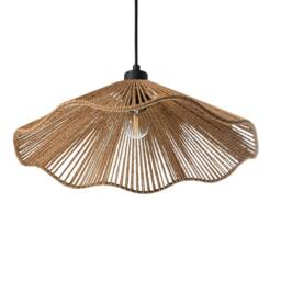 Wyld and Coco Pendant Lamp - Natural Handmade Paper Shade Rustic Boho - thumbnail 5