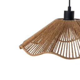 Wyld and Coco Pendant Lamp - Natural Handmade Paper Shade Rustic Boho - thumbnail 7