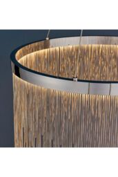 Netlighting Zelma LED 1 Light Pendant Chrome Silver Chain in Grey - thumbnail 6