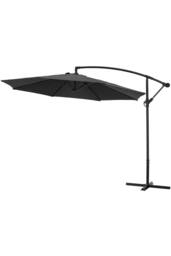 Garden Sanctuary Black Large Garden Cantilever 3m Banana Parasolwith Cross Base - thumbnail 4