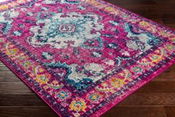 Livabliss Harput-Vintage Pink Blue Orange Grey Traditional Boho Living Rug - Size: 200 cm x 275 cm - thumbnail 6