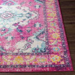 Livabliss Harput-Vintage Pink Blue Orange Grey Traditional Boho Living Rug - Size: 200 cm x 275 cm - thumbnail 5