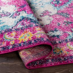 Livabliss Harput-Vintage Pink Blue Orange Grey Traditional Boho Living Rug - Size: 200 cm x 275 cm - thumbnail 4