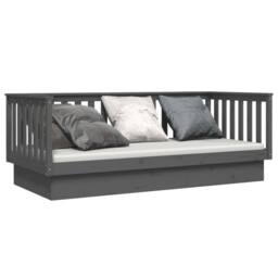 Berkfield Home Beautiful Day Bed Grey 80x200 cm Solid Wood Pine