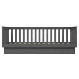 Berkfield Home Beautiful Day Bed Grey 80x200 cm Solid Wood Pine - thumbnail 8