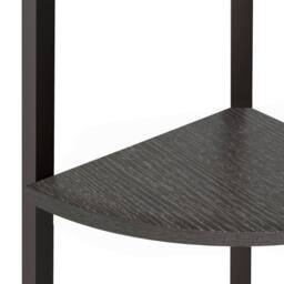 Berkfield Home 4-Tier Corner Shelf Black 45.5x31.5x150 cm - thumbnail 6
