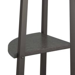 Berkfield Home 4-Tier Corner Shelf Black 45.5x31.5x150 cm - thumbnail 7