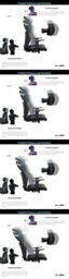 JFY Executive Padded Swivel Office Chair with Lumbar Support in Black - thumbnail 8
