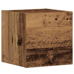Berkfield Home Wall Mounted TV cabinets 3 pcs Old Wood Engineered Wood in Brown - thumbnail 6