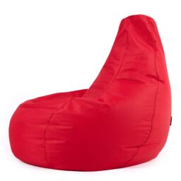 icon Recliner Indoor Outdoor Navy Blue Bean Bag Chair Pack of 2 in Red - thumbnail 4