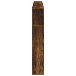 Berkfield Home LED Headboard Smoked Oak 180x18.5x103.5 cm Engineered Wood in Brown - thumbnail 7