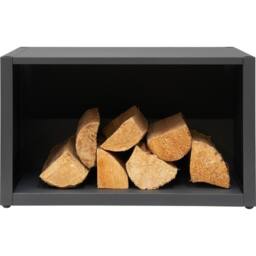 OKO Bio Ethanol Fires OKO S3/S4 Bio Ethanol Stove Log Store in Charcoal Grey
