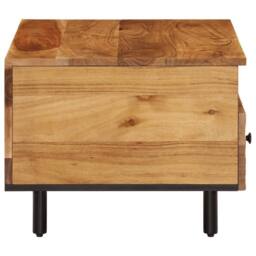 Berkfield Home Beautiful Coffee Table 80x54x40 cm Solid Wood Acacia in Brown - Size: 80 x 54 x 40 cm - thumbnail 6