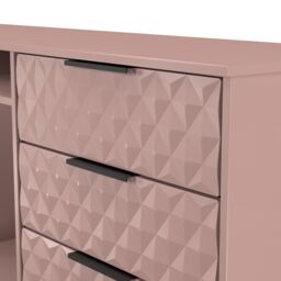 Ready Assembled 2 U Islay 6 Drawer Sideboard (Ready Assembled) in Dusty Pink - thumbnail 5