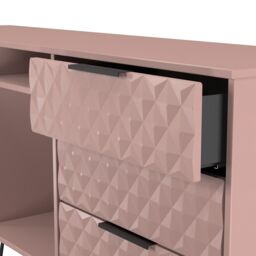 Ready Assembled 2 U Islay 6 Drawer Sideboard (Ready Assembled) in Dusty Pink - thumbnail 6