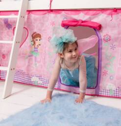 Nöa and Nani Moro Cabin Bed Midsleeper with Fairies Tent in White - Size: Single - thumbnail 2