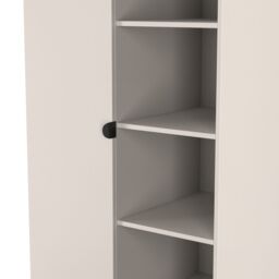 Ready Assembled 2 U Norway Tall 2 Door 1 Drawer Robe (Ready Assembled) in Taupe - Size: Large - thumbnail 4