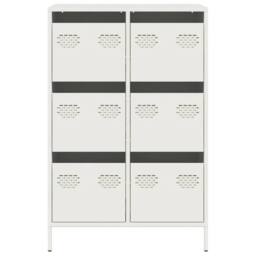 Berkfield Home Highboard White 68x39x101.5 cm Steel - thumbnail 5