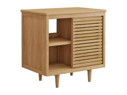 Vente-unique Freestanding Teak Vanity Unit - W80 Cm - TORAJA in Light Oak - thumbnail 4