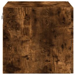 Berkfield Home Wall Cabinet Smoked Oak 50x42.5x40 cm Engineered Wood in Brown - thumbnail 5