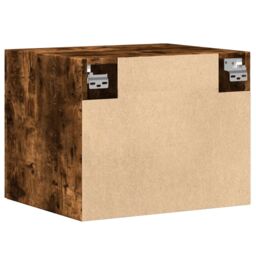 Berkfield Home Wall Cabinet Smoked Oak 50x42.5x40 cm Engineered Wood in Brown - thumbnail 6