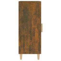 Berkfield Home Sideboard Smoked Oak 34.5x34x90 cm Engineered Wood in Brown - thumbnail 6