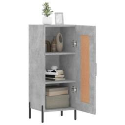 Berkfield Home Sideboard Concrete Grey 34.5x34x90 cm Engineered Wood - thumbnail 4
