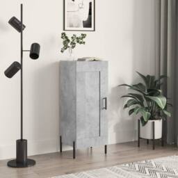 Berkfield Home Sideboard Concrete Grey 34.5x34x90 cm Engineered Wood - thumbnail 2
