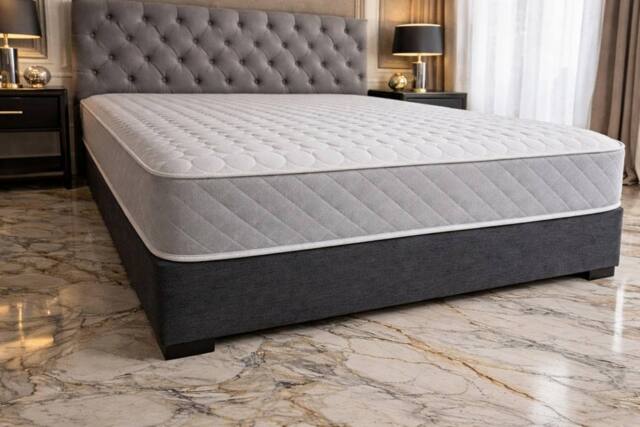 Chester & Oakley Supportive Memory Foam Open Coil Mattress - 10 INCH in White - Size: Small Single - image 1
