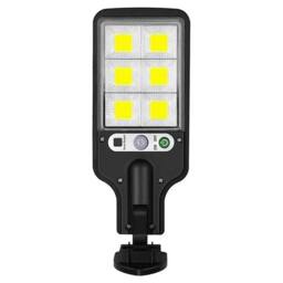 VOGREX 6000W LED Solar Street Wall Light Outdoor Garden Lamp in Black - thumbnail 1