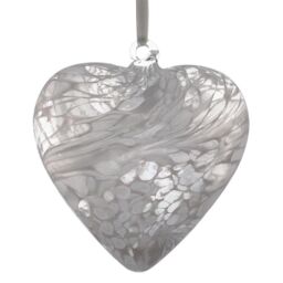 Sienna Glass 12cm Friendship Heart White - thumbnail 5