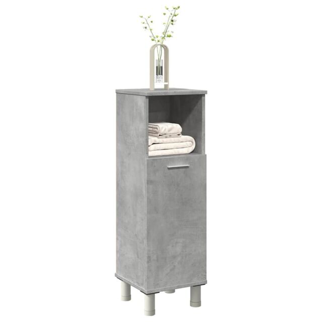 Berkfield Home Bathroom Cabinet Concrete Grey 30x30x95 cm Engineered Wood - Size: 30 x 30 x 95 cm - image 1