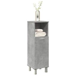 Berkfield Home Bathroom Cabinet Concrete Grey 30x30x95 cm Engineered Wood - Size: 30 x 30 x 95 cm - thumbnail 1