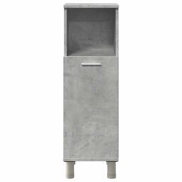 Berkfield Home Bathroom Cabinet Concrete Grey 30x30x95 cm Engineered Wood - Size: 30 x 30 x 95 cm - thumbnail 4