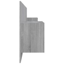 Berkfield Home Bed Headboard with Cabinets Grey Sonoma Engineered Wood - thumbnail 5
