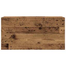 Berkfield Home Bathroom Wall Cabinet Old Wood 80x25x40 cm Engineered Wood in Brown - Size: 80 x 25 x 40 cm - thumbnail 5
