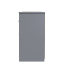 Ready Assembled 2 U Memphis 6 Drawer Kneehole Desk (Ready Assembled) in Grey - thumbnail 2