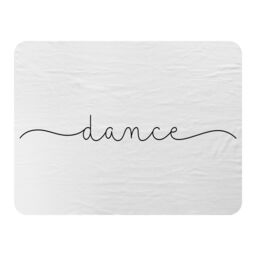 Benjamin Tate Design Text Dance Designer Blanket in Natural - Size: 120 cm x 150 cm - thumbnail 1