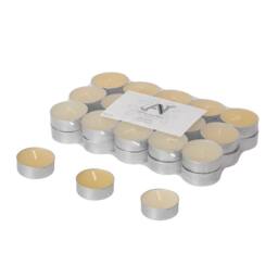 Aroma Naturals Vanilla Cream Scented Tealight Candles - 4hr Burn - 30 Pack - thumbnail 4
