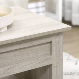 Wyld Haus Tonodo Oak Effect Lift Top Coffee Table Storage with Shelves in Light Oak - thumbnail 7