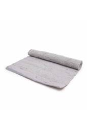 KDMD Medium Indian Handloom Cotton Rug - Grey, Soft & Durable Accent in Grey
