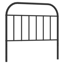 Berkfield Home Metal Headboard Black 107 cm - thumbnail 2
