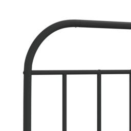 Berkfield Home Metal Headboard Black 107 cm - thumbnail 6