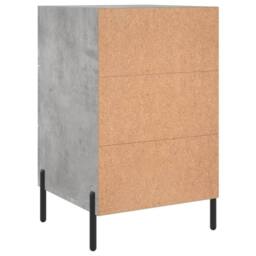 Berkfield Home Modern Bedside Cabinet Concrete Grey 40x40x66 cm Engineered Wood - Size: 40 x 40 x 66 cm - thumbnail 8