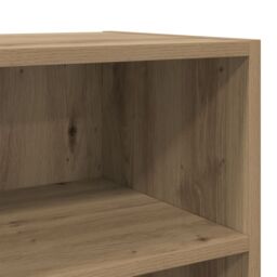 Berkfield Home TV Stand Artisan Oak Engineered wood, Metal Medium TV Stand in Brown - thumbnail 8